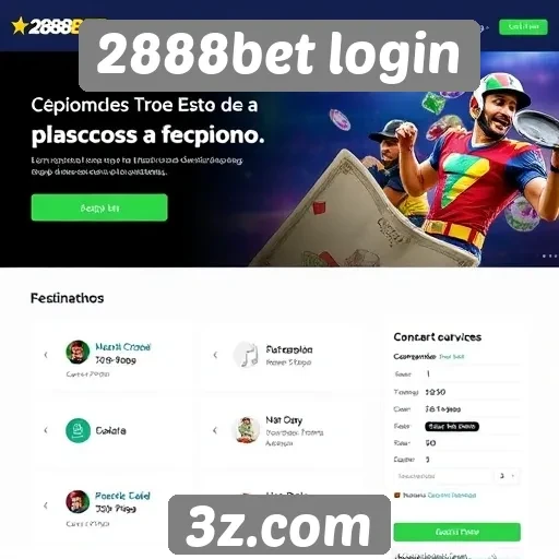 Funcionalidades do site 2888bet login em destaque